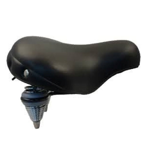 Koniger selle tour confortable ressort suspendu lisse noir