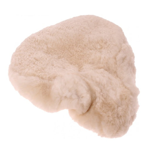 Peau de mouton de pont de selle une qualité beige grande