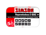 Boîte de réparation Bike en aluminium Blanc rouge 14 pièces
