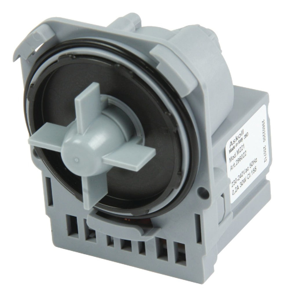 Askoll w2-07028-ask pompe de vidange pour lave-vaisselle AEG avec boîtier de pompe montage à baïonnette 8996461216906