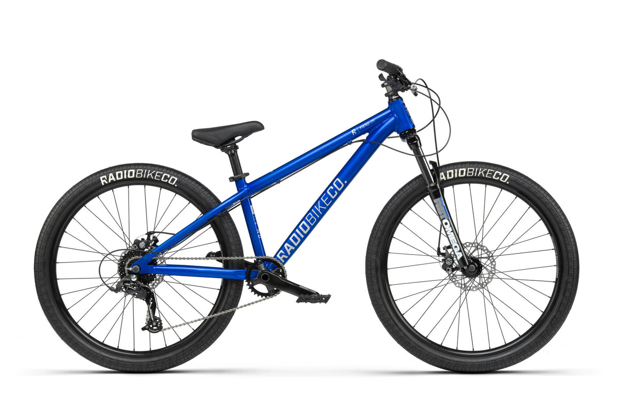 Mod démon radio tout-terrain. 22 vélo démon 26 diam. bleu bonbon