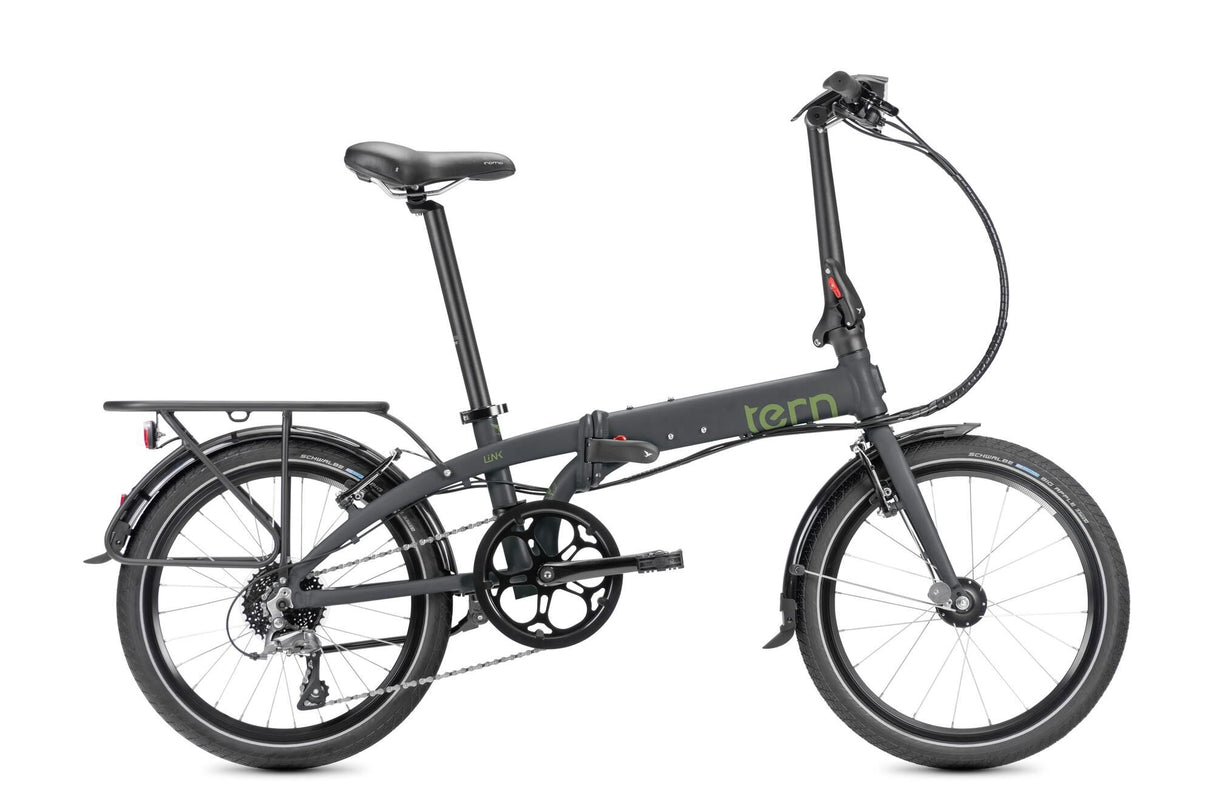 Tern vélo pliant link d8 (#1) bike link d8 8sp gris fer satiné
