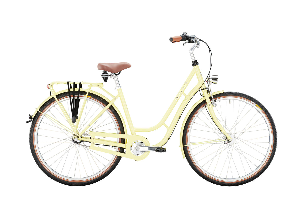 Le vélo de ville Excelsior cygne-rétro (#1) excelle. cygne-rétro 26 45 3sp citron