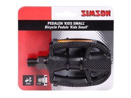 Simson pedales pequeños de 1 2 pulgadas de reflejo negro por set