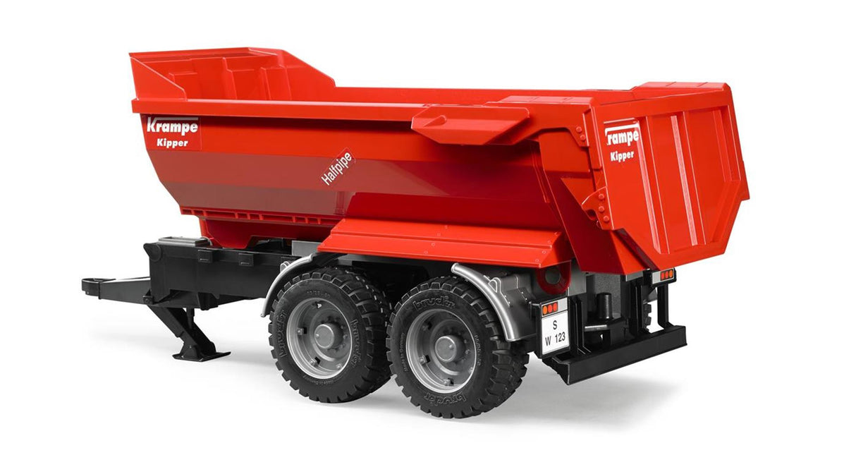 Bruder Trailer Crampe Tandem Halpipe Kiepwagen