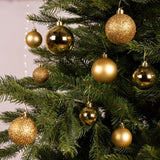 Decoris Boules de Noël mélange plastique doré 30 pièces