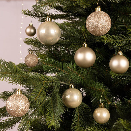 Decoris Boules de Noël mélange de perles en plastique 30 pièces