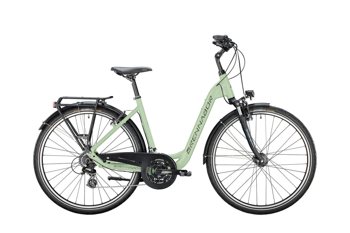 Vélo de randonnée Brennabor t-40 mod. 24 vélo brennab.t-40 28 45 vague 24sp vert noir