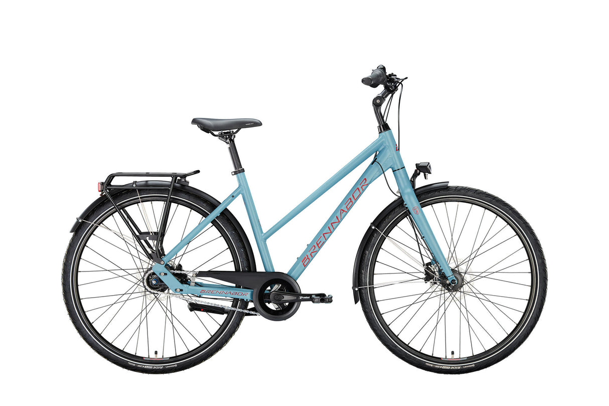 Vélo de randonnée Brennabor T-48 mod. 24 randonnées à vélo t-48 28 45 escaliers. 8sp. bleu bordeaux