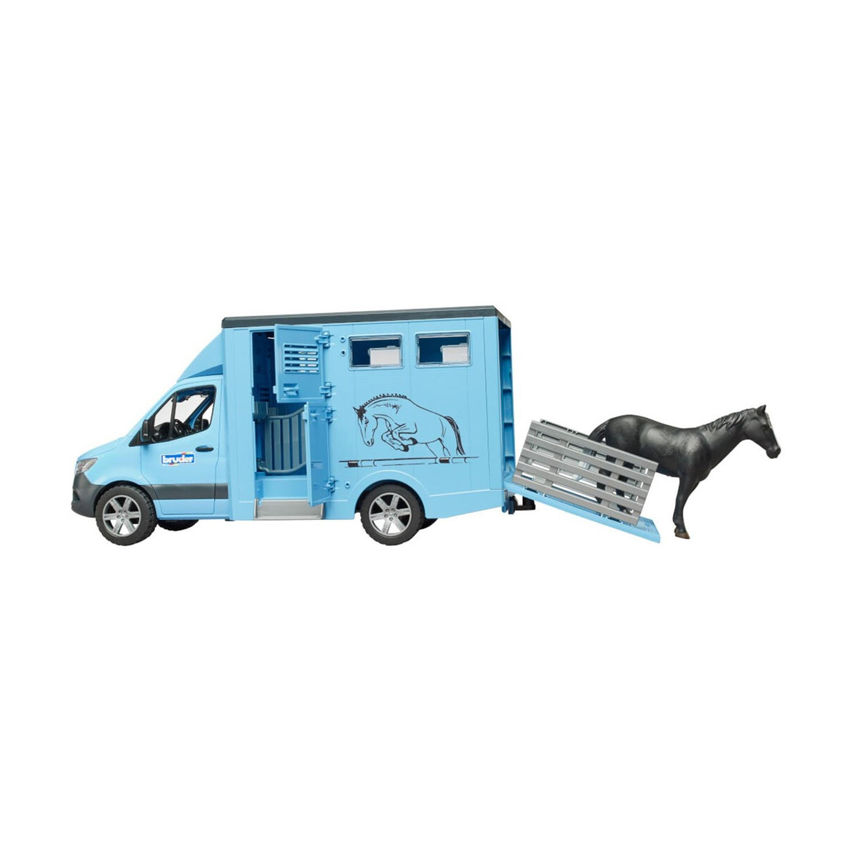 Bruder Mercedes Benz Sprinter transport d'animaux avec cheval