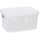 Boîte de rangement divers avec couvercle 22cm différents modèles