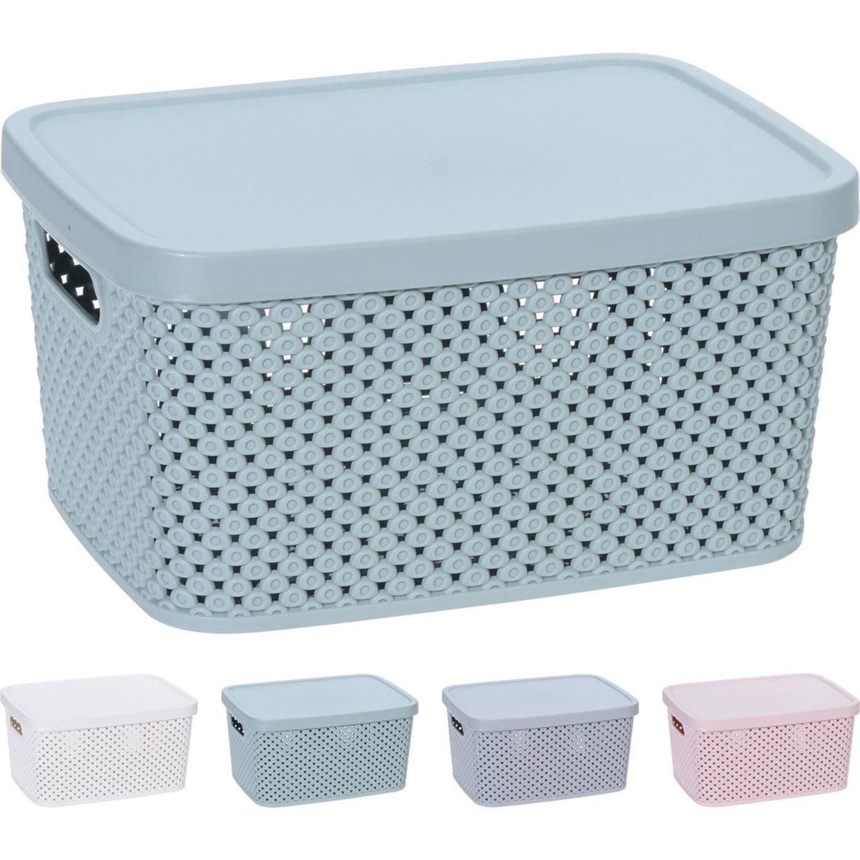 Boîte de rangement divers avec couvercle 22cm différents modèles