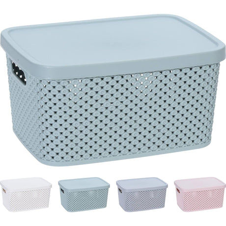 Boîte de rangement divers avec couvercle 22cm différents modèles