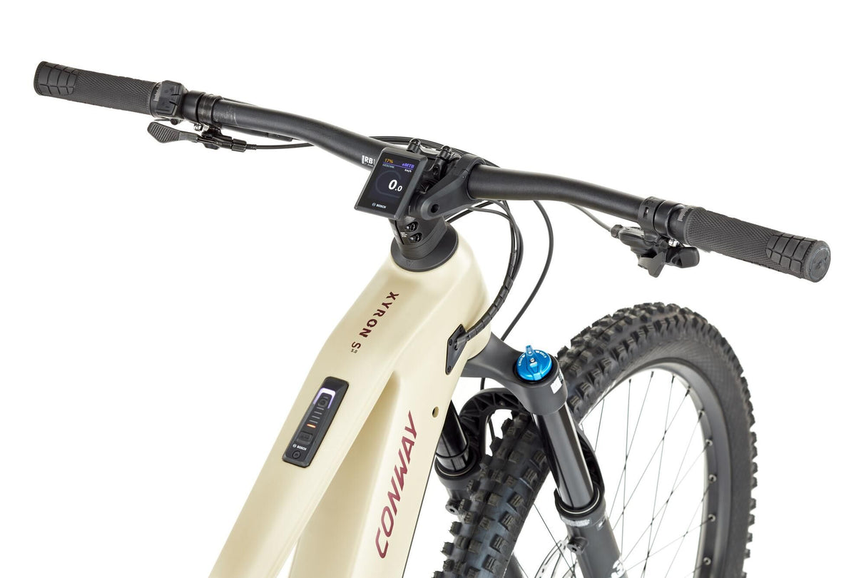 Conway VTT électrique tout suspendu xyron s 5.0 carbone (#1) vélo électrique conw.xyron s5.0 env. 29 27 12sp 49 des. prune