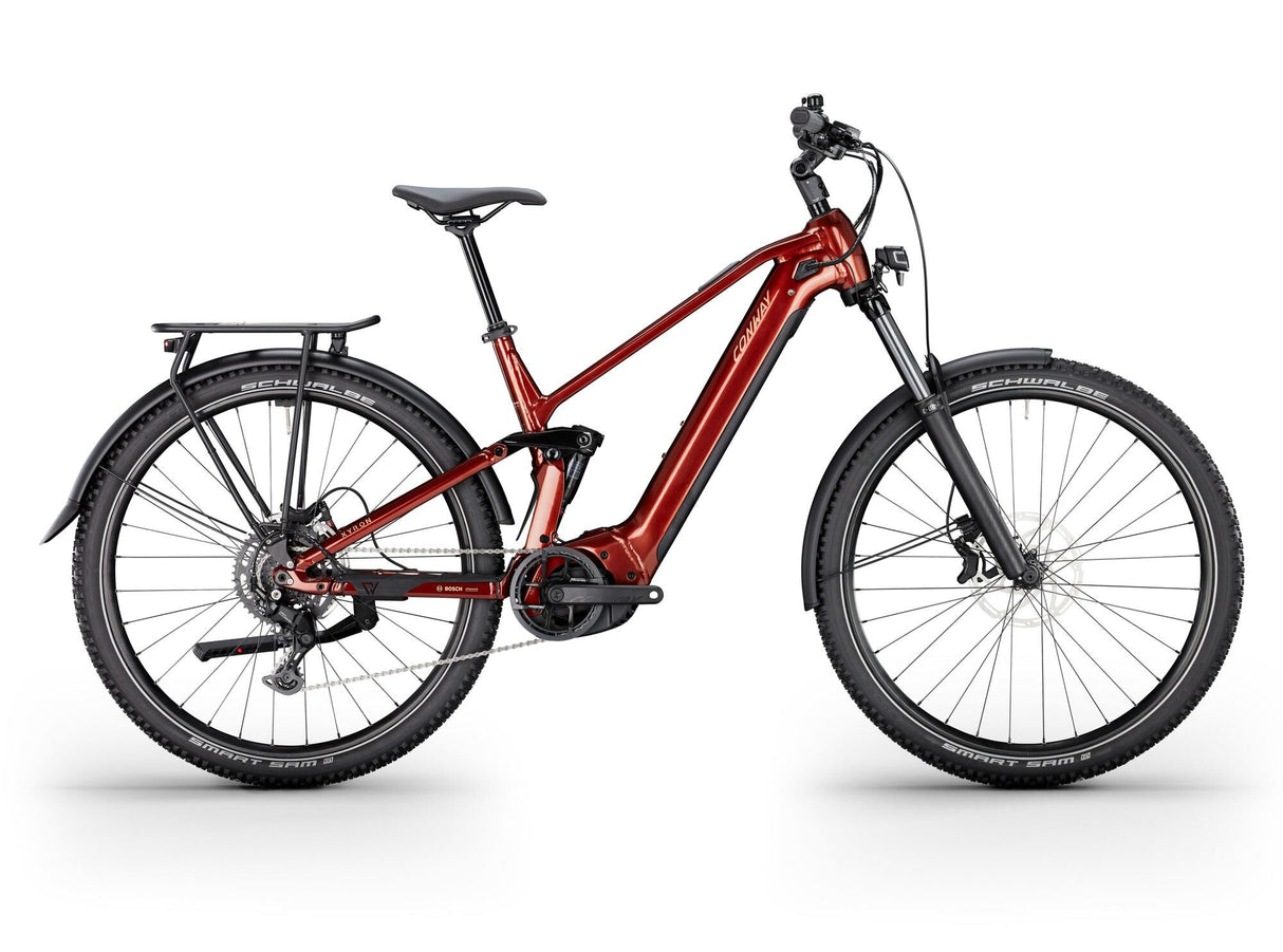 Conway électrique suv xyron c 2.0 750 (#1) vélo électrique conw.xyron c2.0 750 29 40 9sp plein sus.rouille
