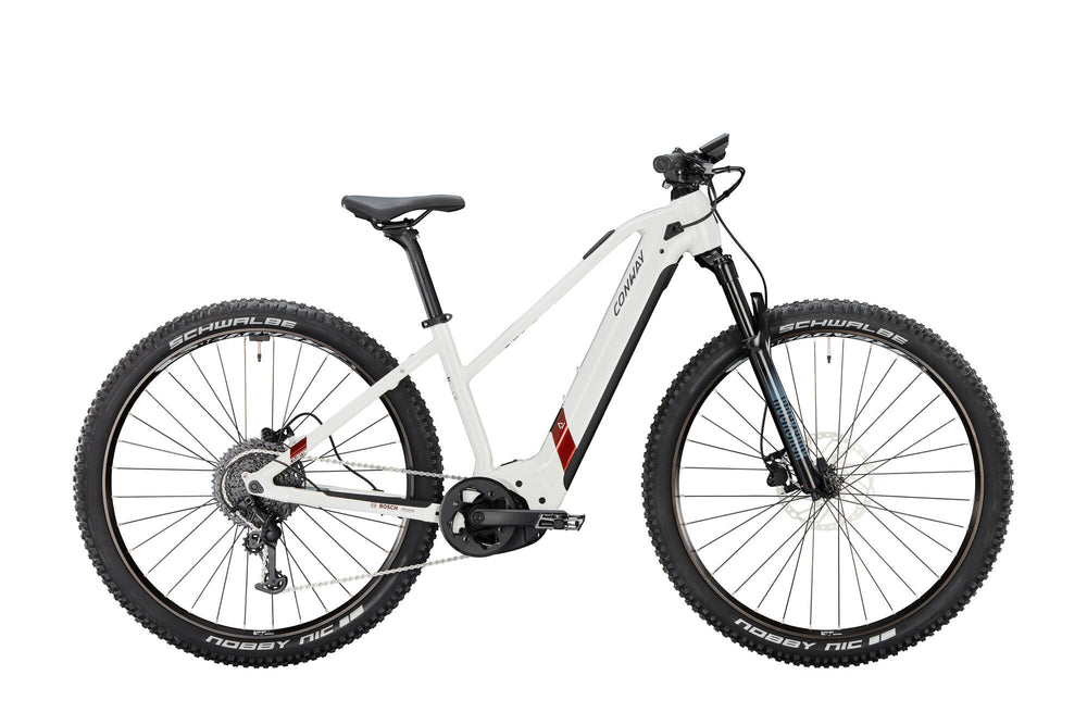 Conway VTT électrique semi-rigide Cairon S 8.0 mod. 23 vélo électrique conw.cairon s 8.0 29 49 trap.11sp flic blanc