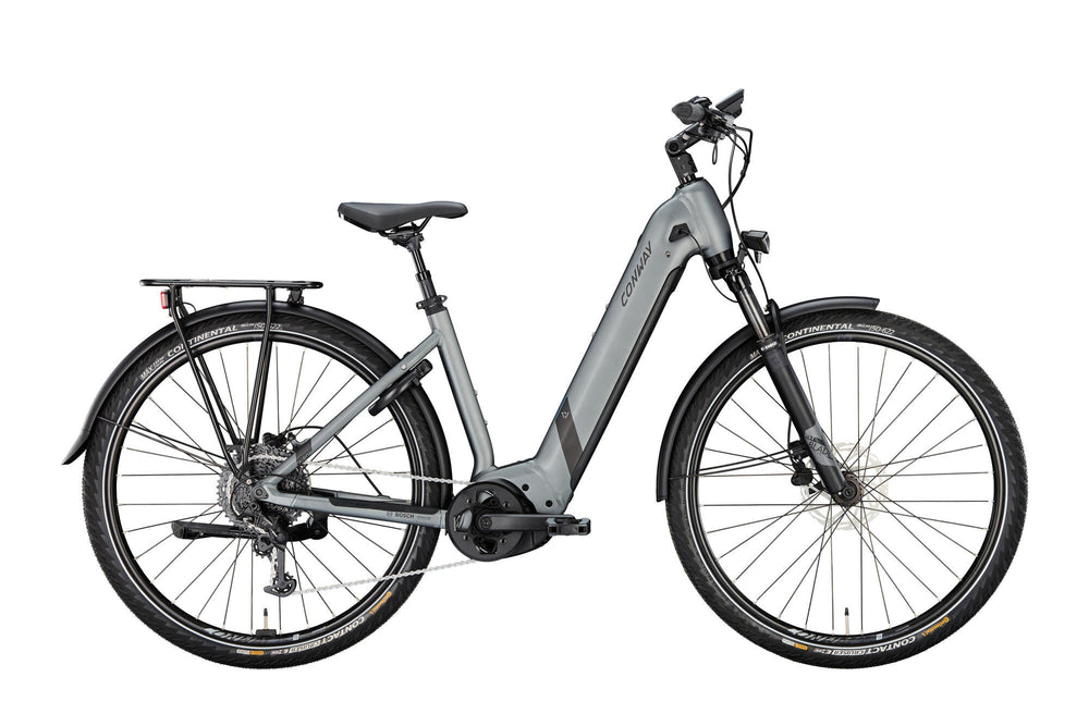 Vélo de trekking électrique Conway Cairon T 3.0 750 mod. 24 ebike conw.cairon t 3.0 750 28 46 wave gris bl.