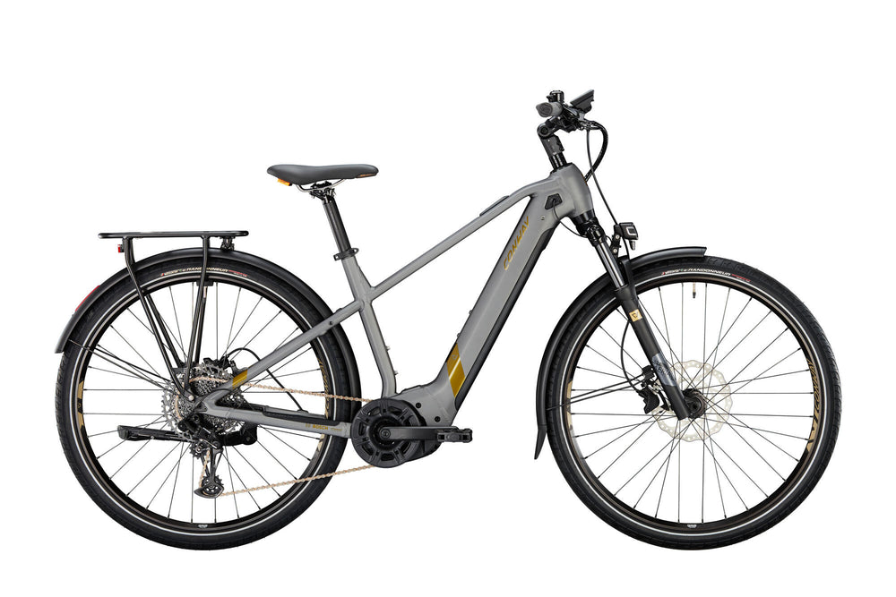 Vélo de trekking électrique Conway Cairon T 5.0 mod. 23 ebike conw.cairon t 5.0 28 53 diam.12sp gris bro.