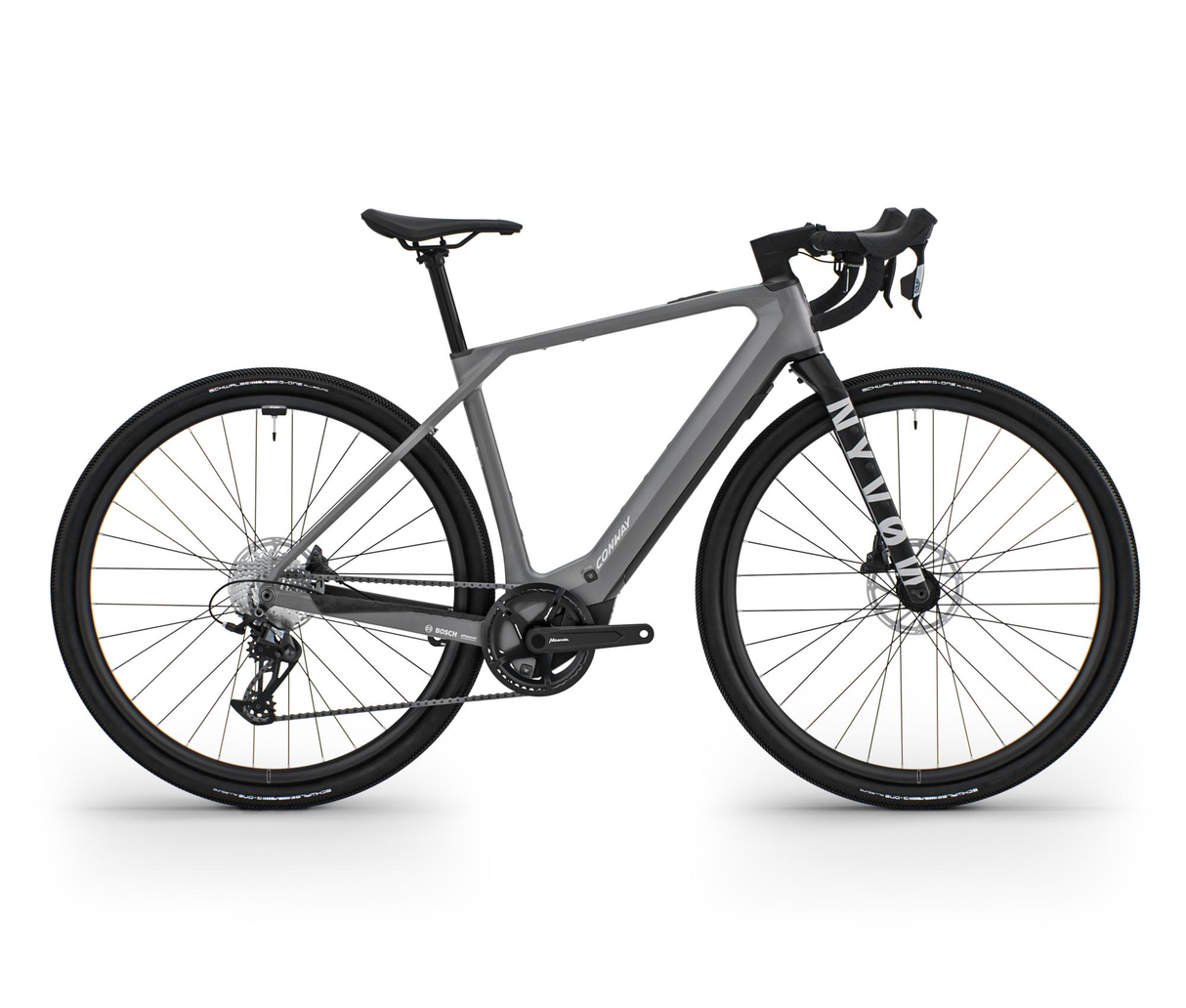 Vélo électrique tout-terrain Conway Nyvon 9.0 mod. 24 ebike conw.nyvon 9.0 28 51 diam.12sp gris argenté.