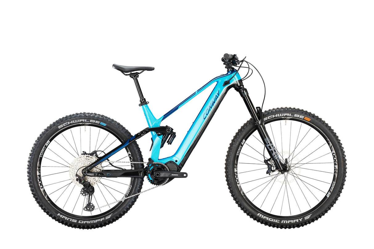Conway VTT électrique tout suspendu ewme 5.9 mx mod. 24 conw. ewme 5,9 mx 29 41 plein sus.turq. capuchon.
