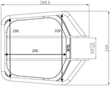 Porte-bagages Victoria, chargement frontal sur 1 porte-vélos avec fourche suspendue 92,4 mm