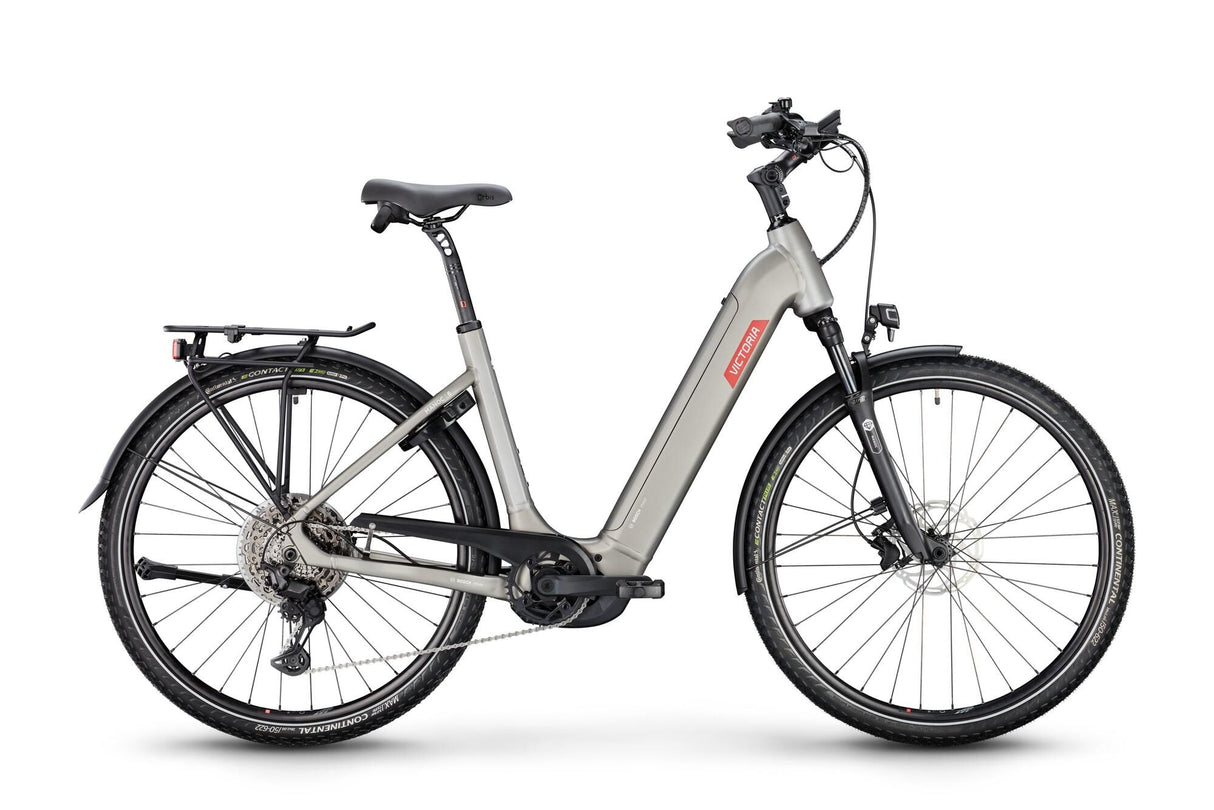 Vélo de trekking électrique Victoria manoc 6 (#1) ebike vict. manoc 6 28 58 11sp vague blanc