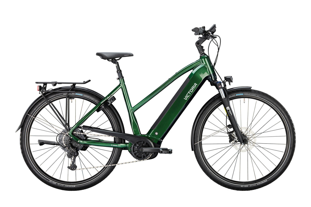 Vélo de trekking électrique Victoria tresalo 12 (#1) ebike vict. tresalo 12 28 53 escalier 9sp. vert