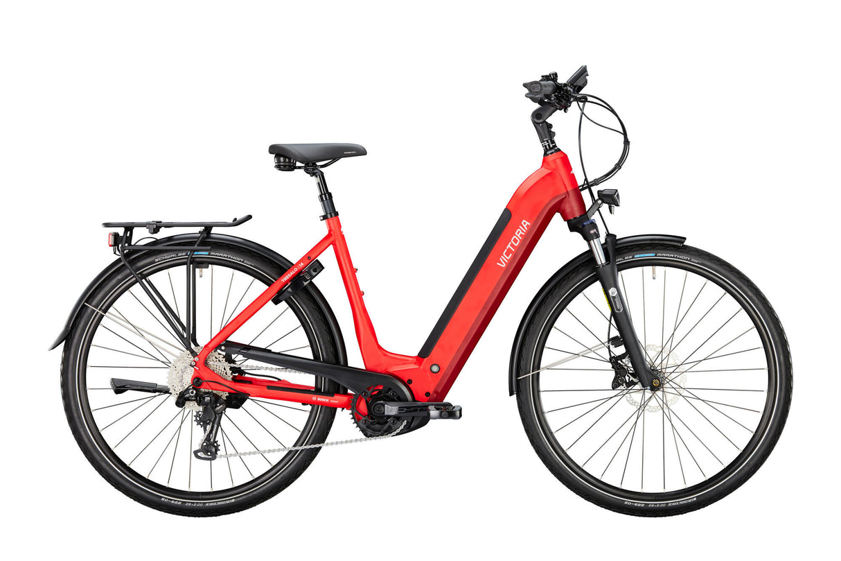 Vélo de trekking électrique Victoria tresalo 14 (#1) ebike vict. tresalo 14 28 52 10sp vague fuego rouge