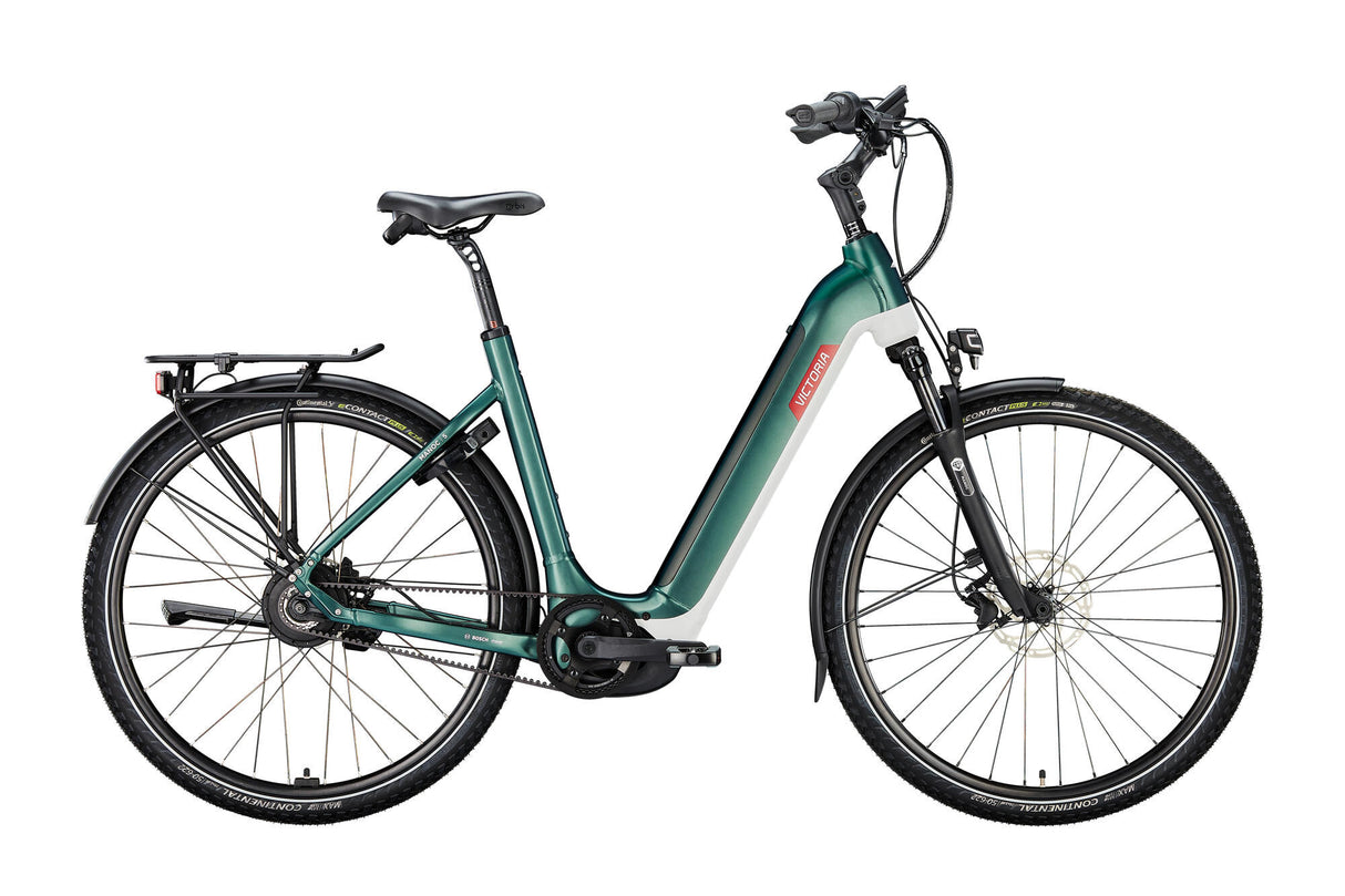 Vélo de trekking électrique Victoria Manoc 5 (#1) ebike vict. manoc 5 28 54 etc. vert vague