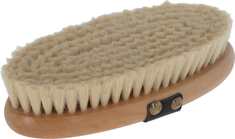 Brosse pour chevaux avec dos en bois