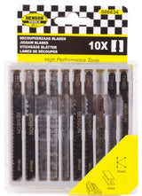 Jeu de lames de scie sauteuse, 10 pièces, tige profi t