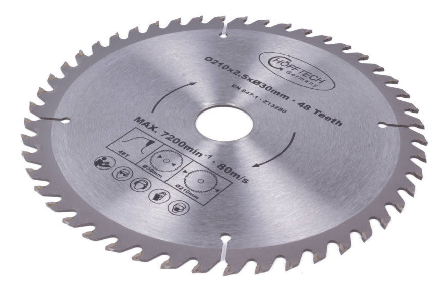 Producten cirkelzaagblad 210mm 48tds