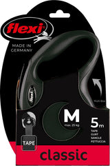 Flexi products ligne rétractable nouveau pneu classique noir m 5 mètres jusqu'à 25kg