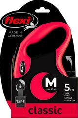 Flexi products ligne rétractable nouveau pneu classique rouge m 5 mètres jusqu'à 25kg