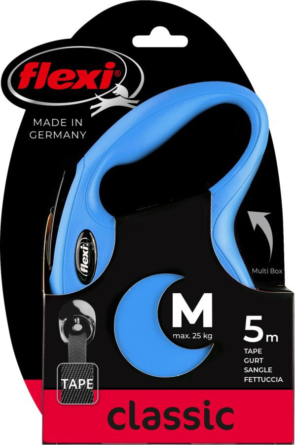 Flexi products ligne rétractable nouveau pneu classique bleu m 5 mètres jusqu'à 25kg