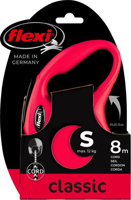Flexi products ligne rétractable nouveau cordon classique rouge s 8 mètres jusqu'à 12kg