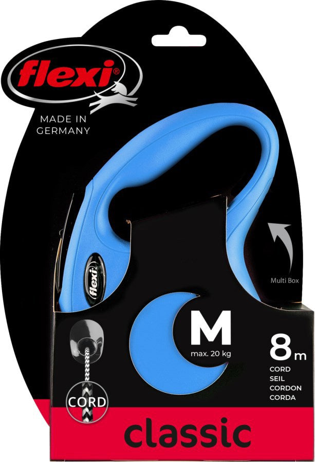 Produits ligne rétractable flexi nouveau cordon classique bleu m 8 mètres jusqu'à 20kg