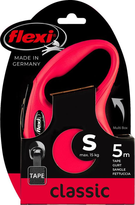 Flexi products ligne rétractable nouveau pneu classique rouge s 5 mètres jusqu'à 15kg