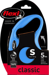 Flexi products ligne rétractable nouveau pneu classique bleu s 5 mètres jusqu'à 15kg