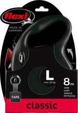 Flexi products ligne rétractable nouveau pneu classique noir l 8 mètres jusqu'à 50kg