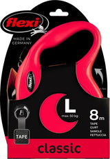 Flexi products ligne rétractable nouveau pneu classique rouge l 8 mètres jusqu'à 50kg