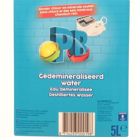 Produits eau déminéralisée 5 litres