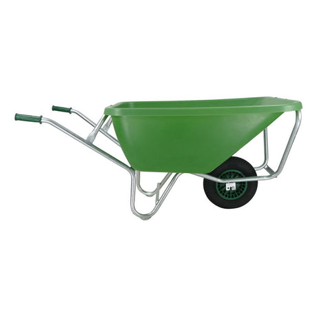 Fort products brouette f s 200l base galvanisée verte 1 roue
