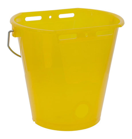 Produits seau à veaux plastique aplati nu jaune transparent