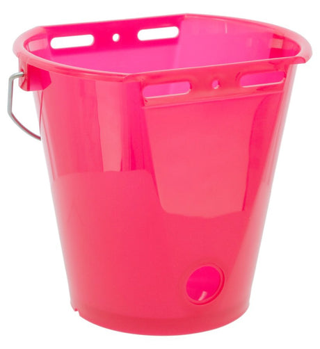 Produits seau à veaux plastique aplati nu rose transparent