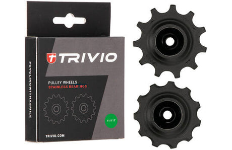 Trivio - roues de dérailleur 11 roulements inox 11t