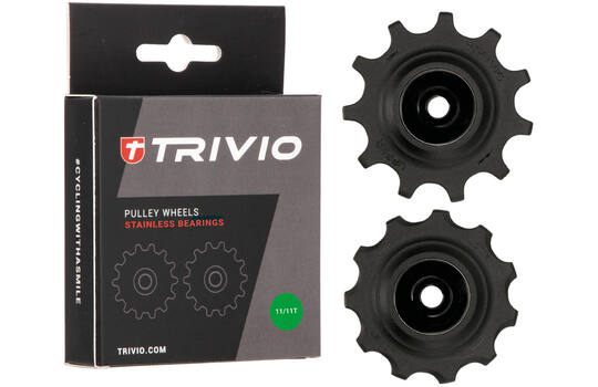 Trivio - roues de dérailleur 11 roulements inox 11t