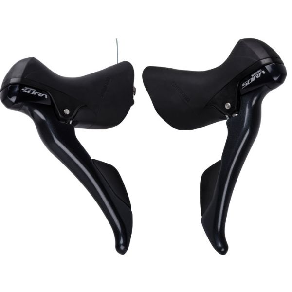 Shimano jeu de leviers de frein et de réglage 2 x 9 vitesses sora st-r3000 - noir