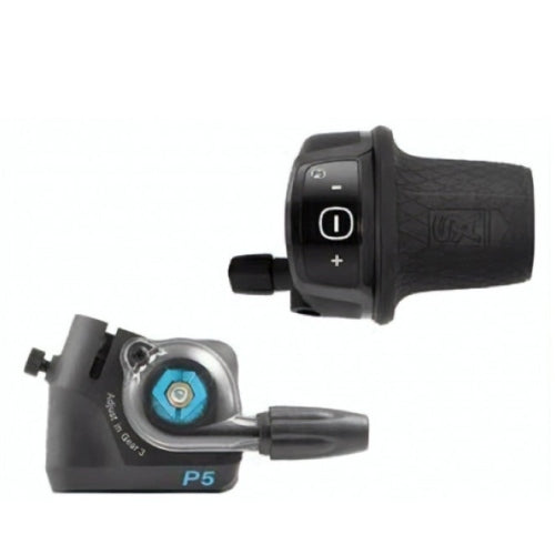 Twist Shifter à 5 vitesses avec un ajustement de la boîte à clic sur SRAM