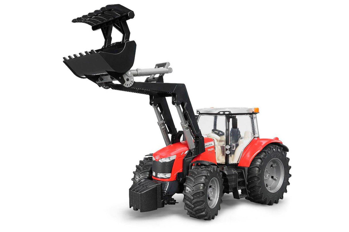 Bruder Tracteur Massey Fergusen 7624 avec chargeur frontal